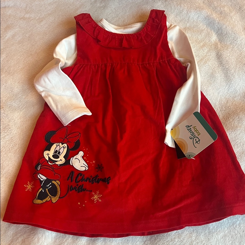 Disney Red and White Minnie Mouse Infant Dress
